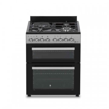 Thermogatz TGS 8001 IX Κουζίνα Υγραερίου & Ρεύματος 92lt με Εστίες Υγραερίου & Ρεύματος Π60εκ. Inox